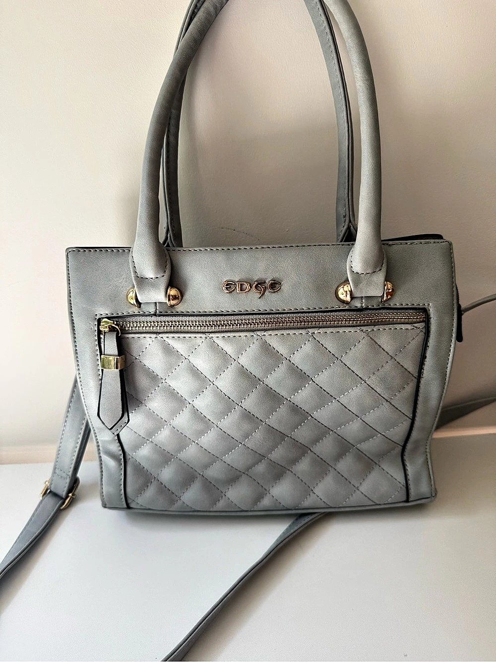 Edge Shoulder Bag in Gray Like New